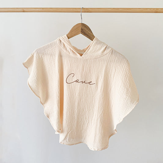 Muslin Poncho - Oat image 1