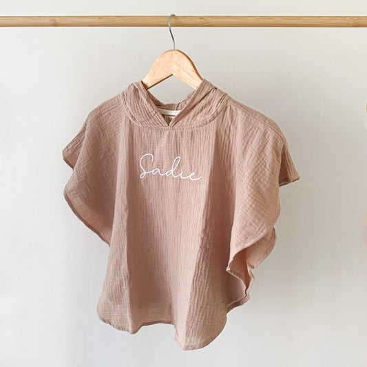 Muslin Poncho - Cocoa image 1