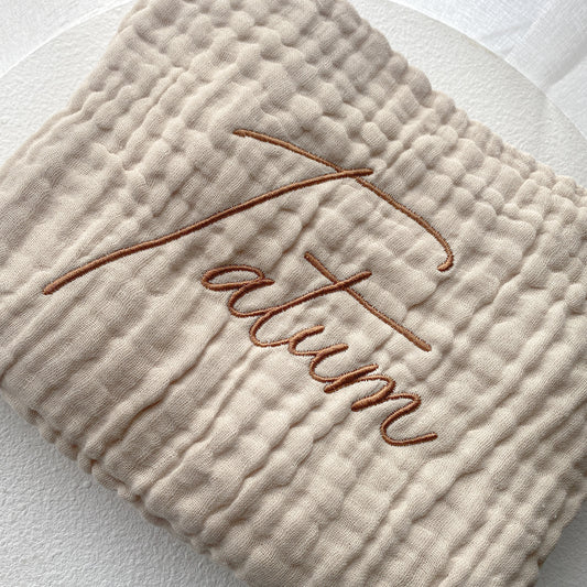 Muslin Blanket - Oat image 1