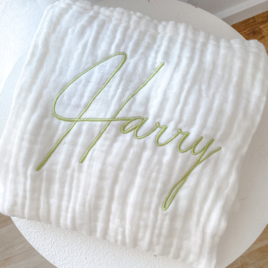 Muslin Blanket - Snow image 1