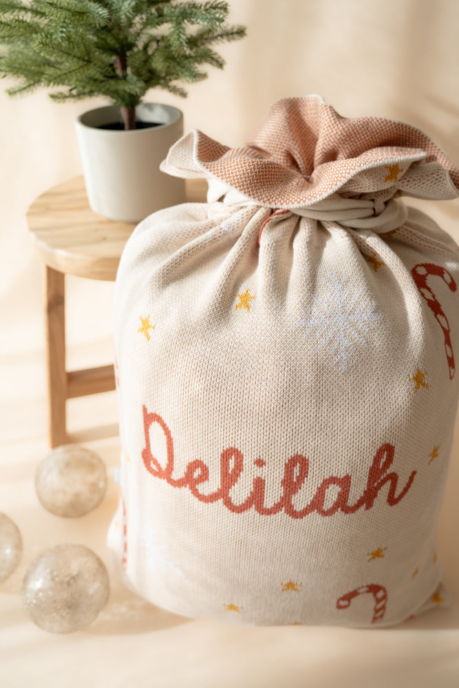 Candy Cane Santa Sack