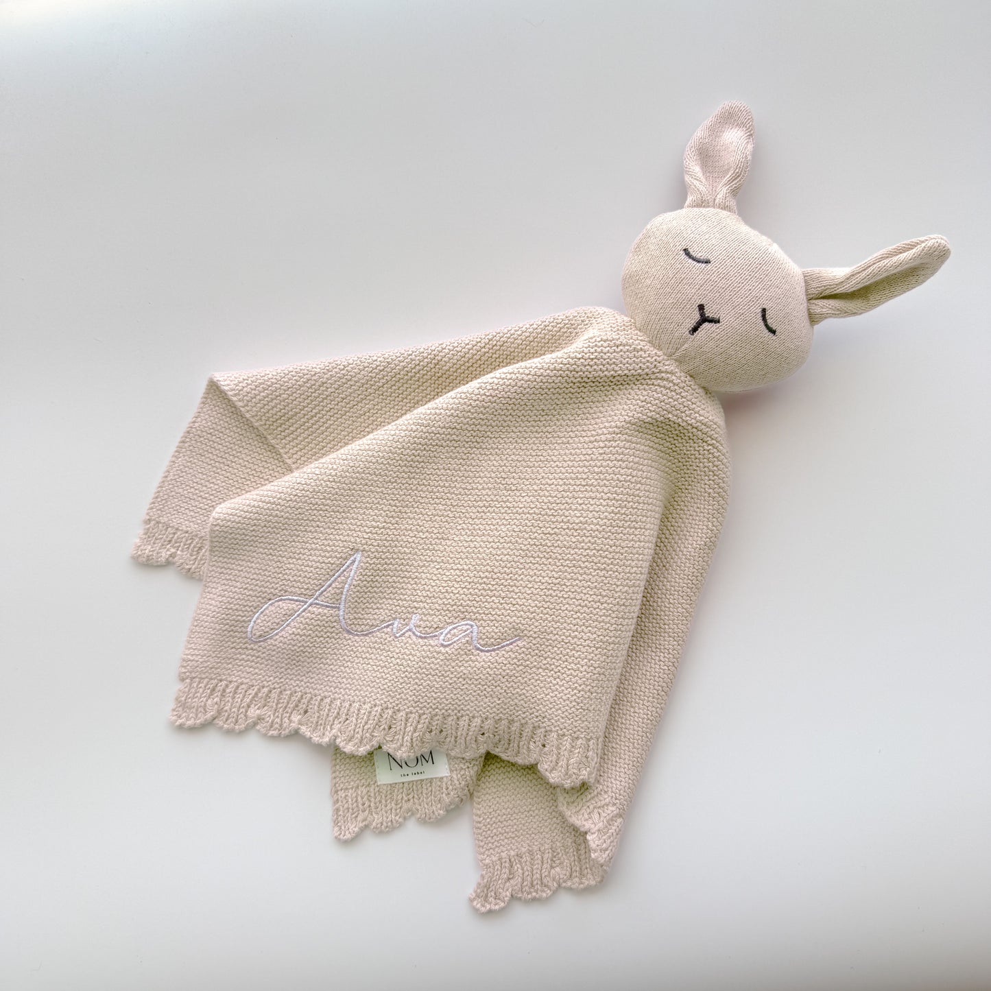 Knitted Comforter - Oat