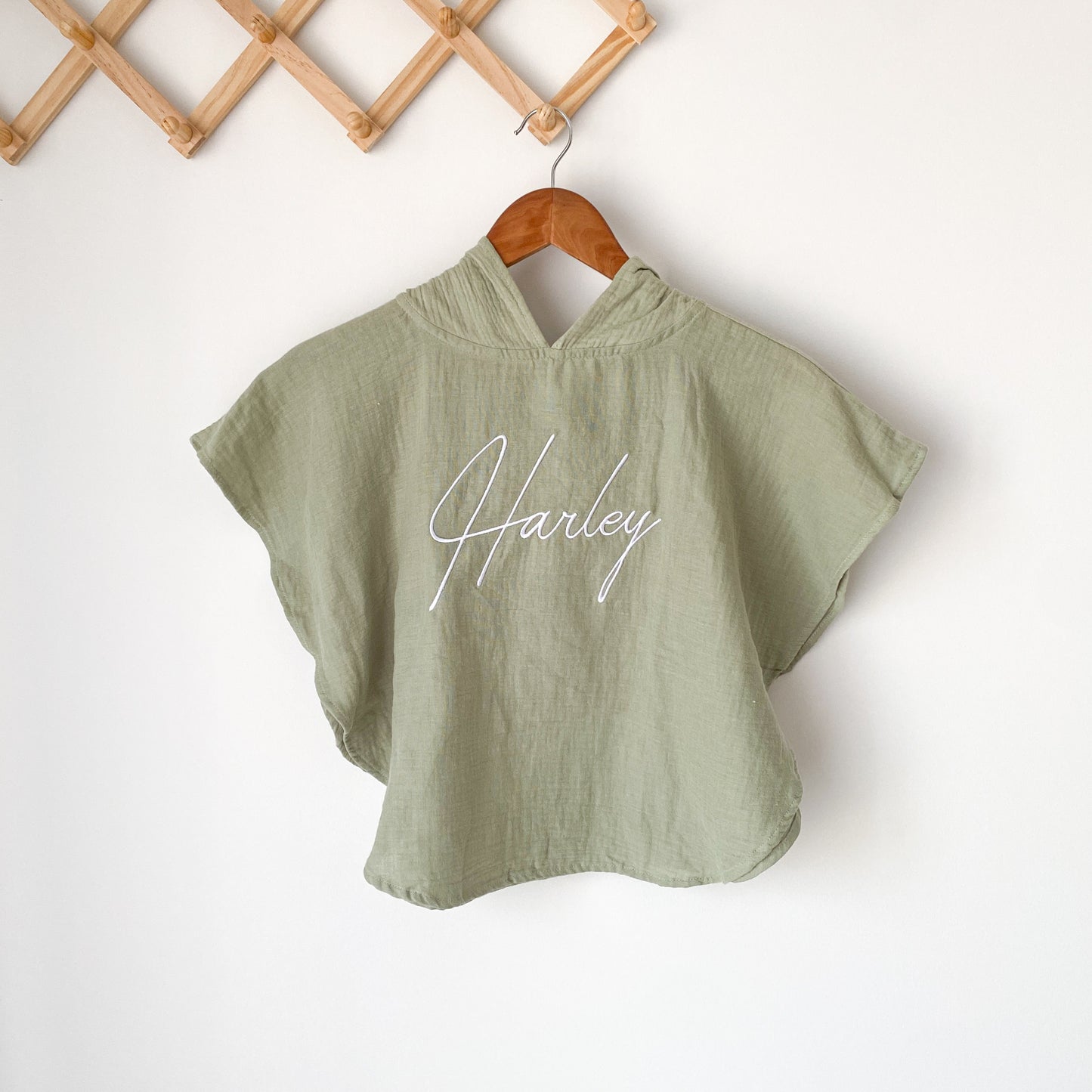 Muslin Poncho - Sage