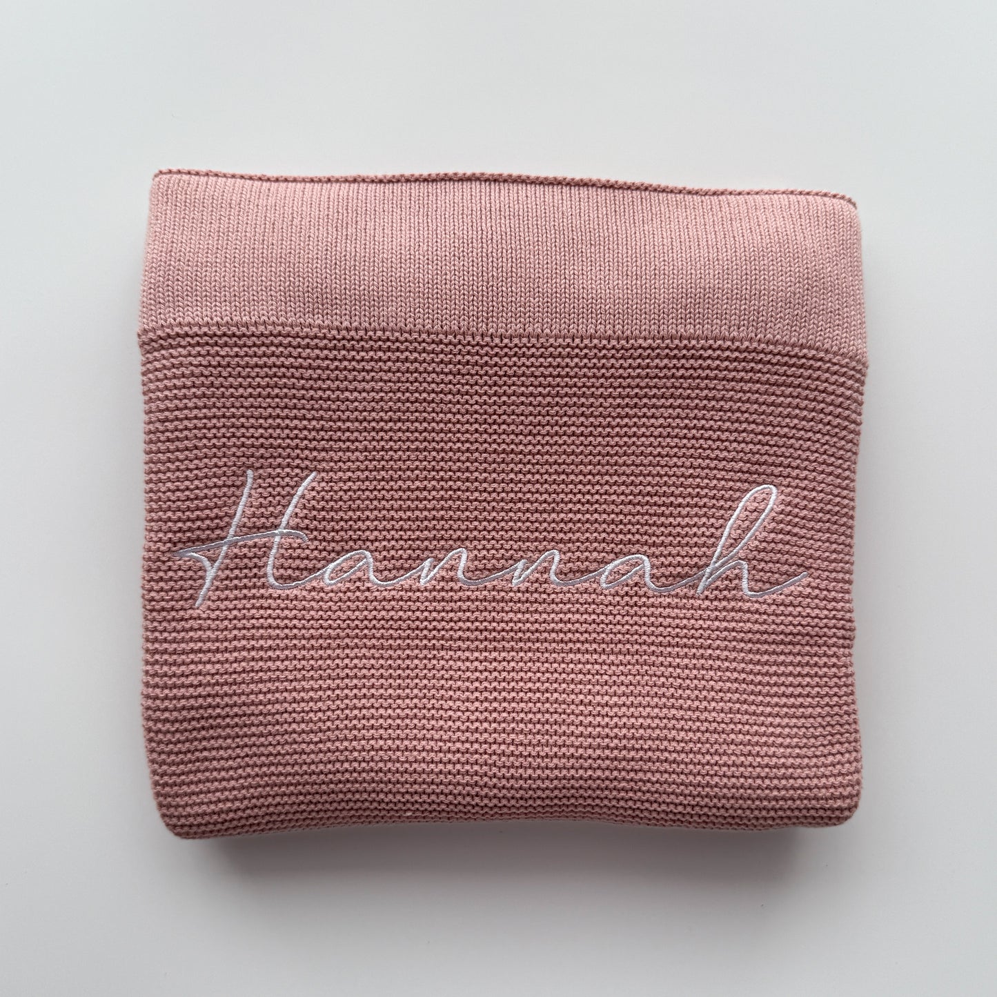 Knitted Blanket - Blush