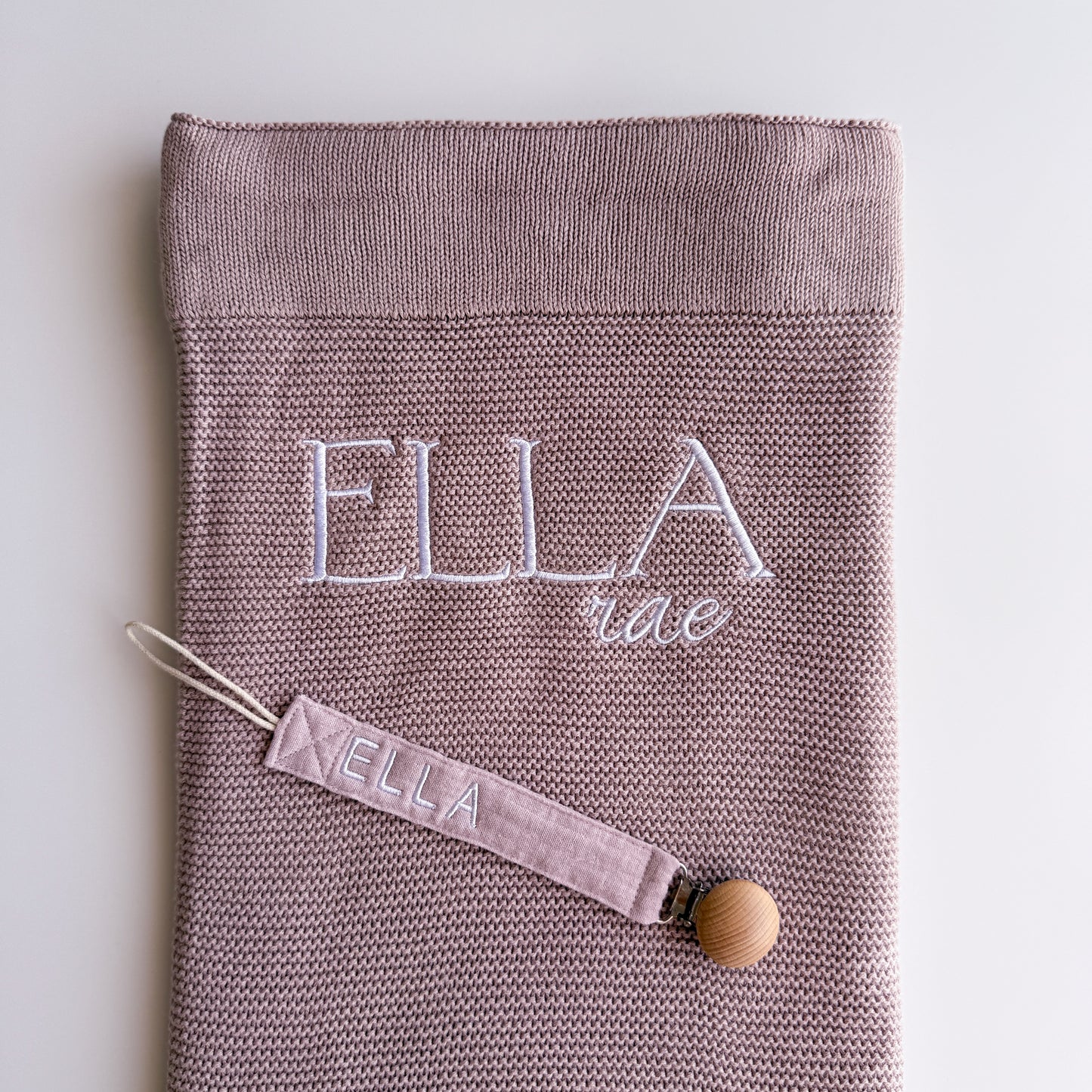 Knitted Blanket - Lilac