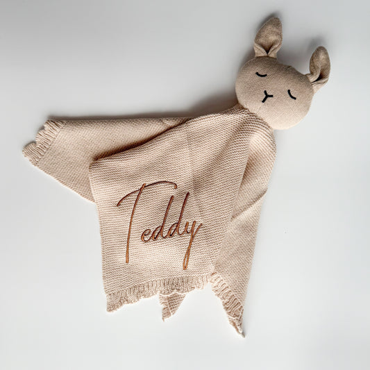 Knitted Comforter - Oat