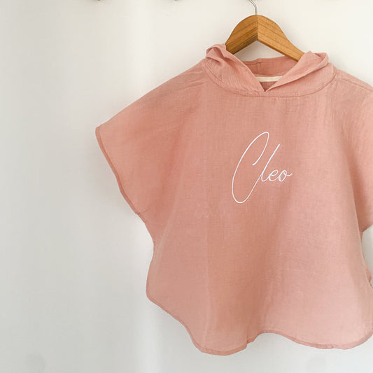 Muslin Poncho - Blush