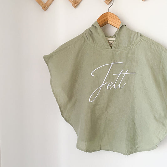 Muslin Poncho - Sage