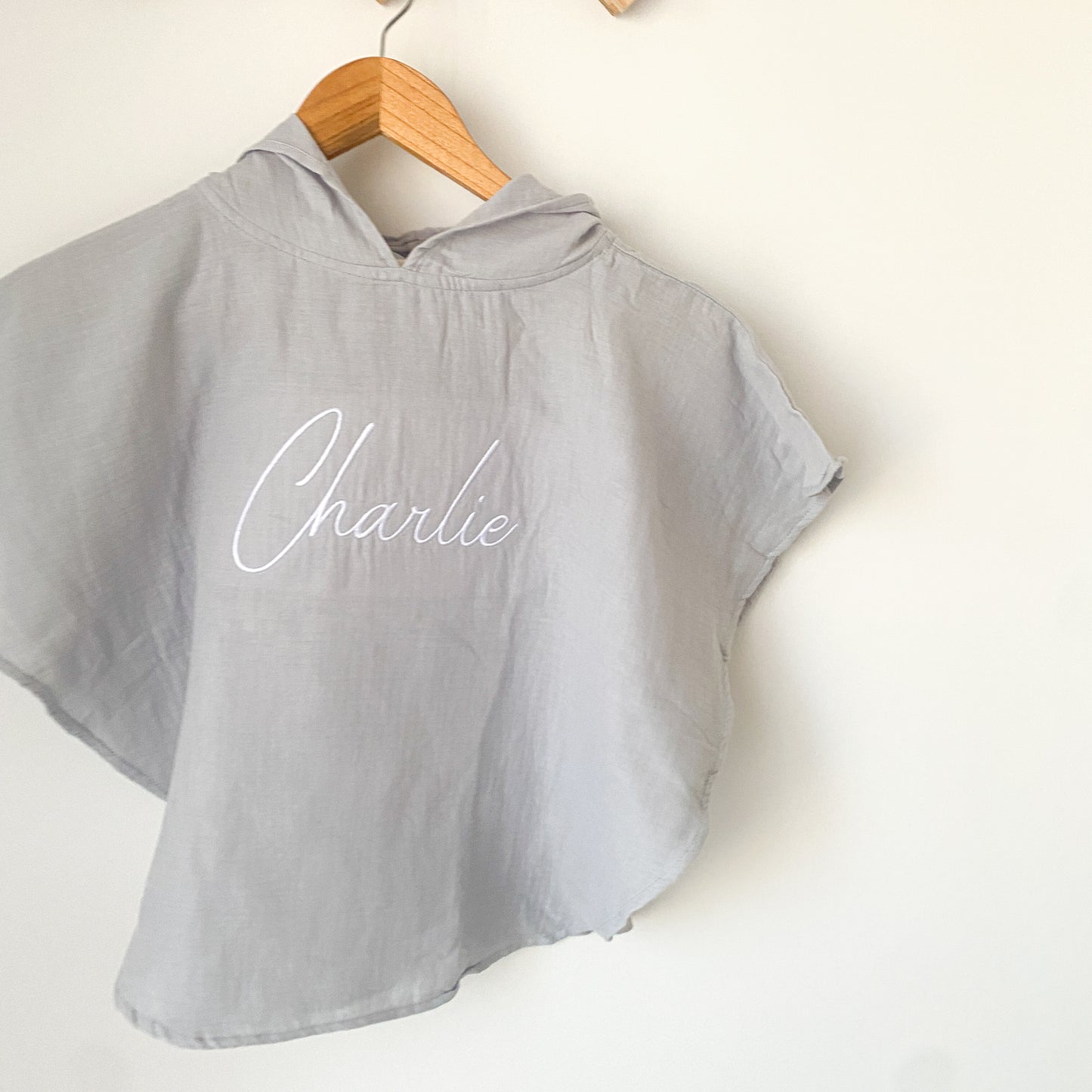Muslin Poncho - Sky