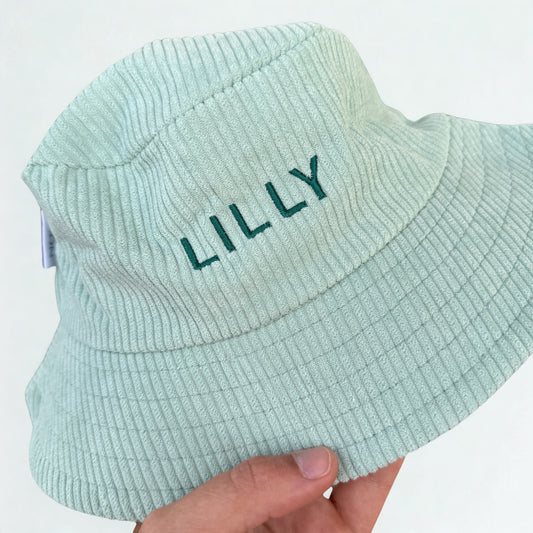 Corduroy Bucket Hat - Sage
