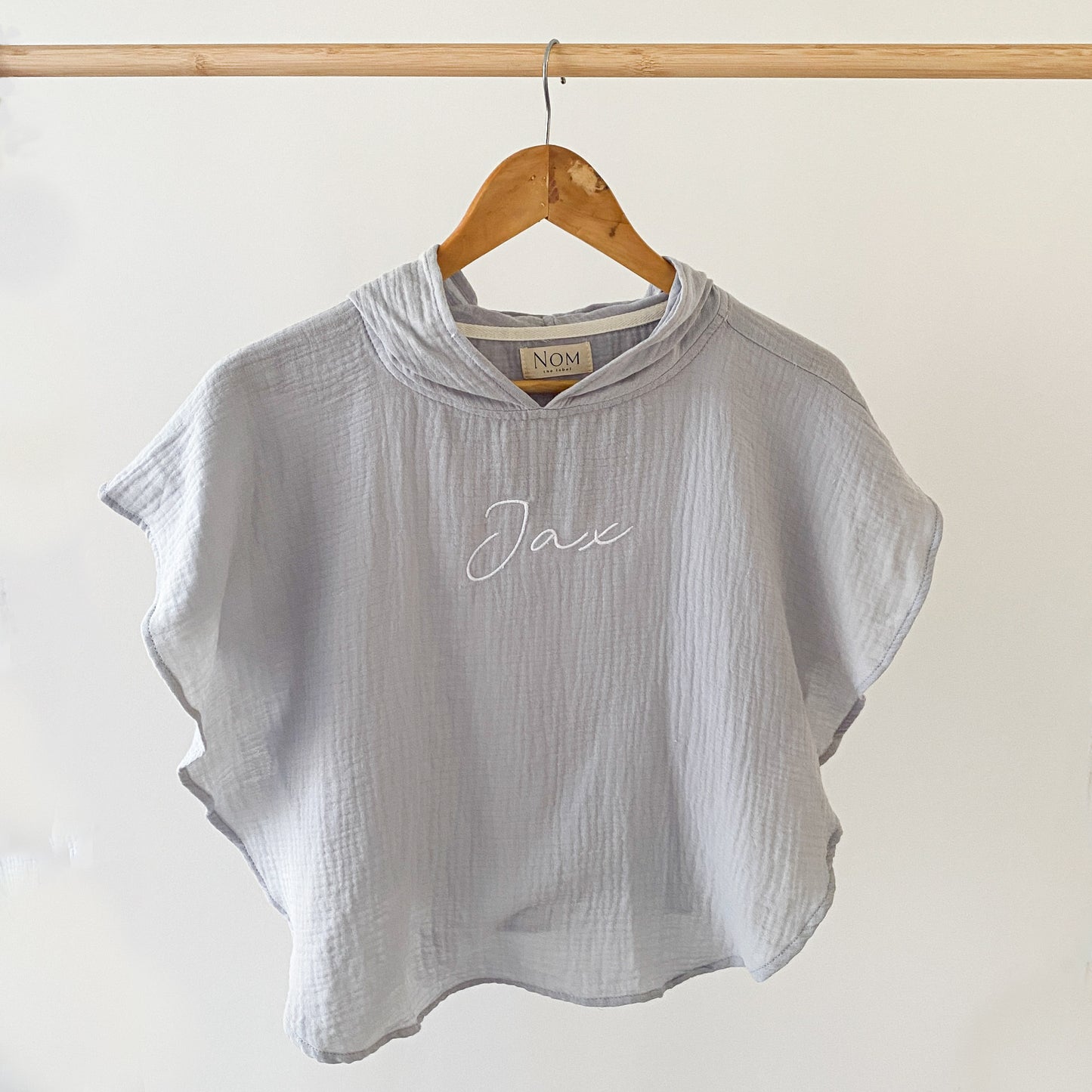 Muslin Poncho - Sky image 1
