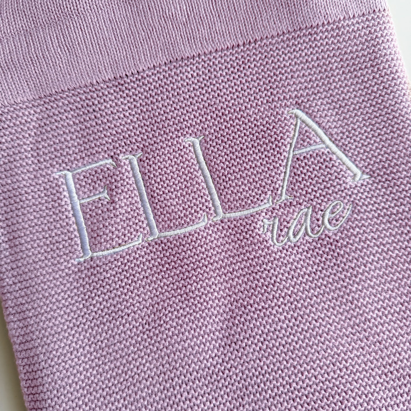 Knitted Blanket - Lilac image 3