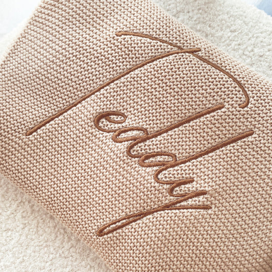 Knitted Blanket - Oat image 5