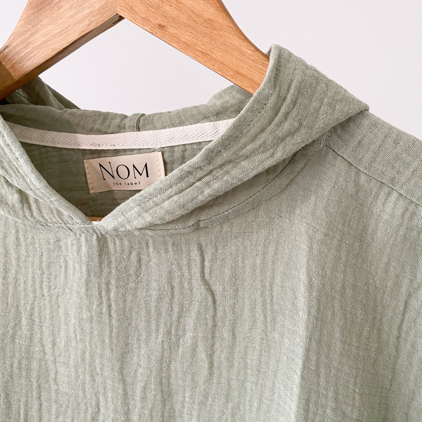 Muslin Poncho - Olive image 3