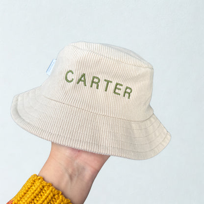 Corduroy Bucket Hat - Oat
