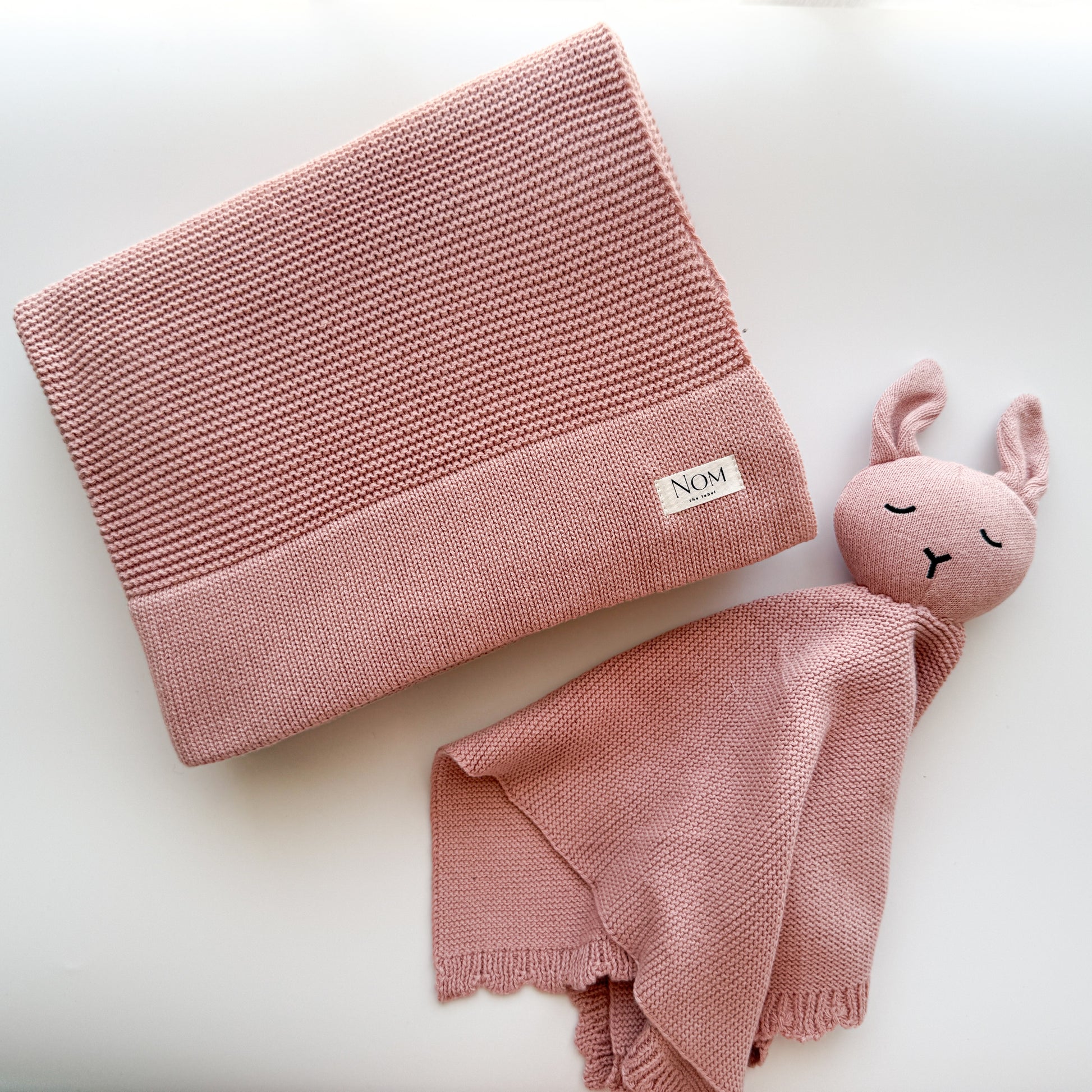 Knitted Comforter - Blush image 2