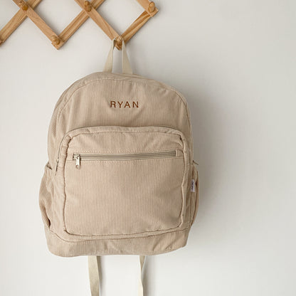 Corduroy Backpack - Oat image 1