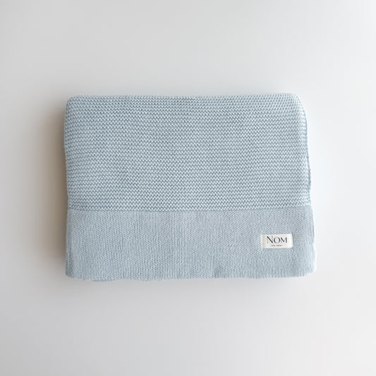 Knitted Blanket - Sky image 0