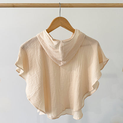 Muslin Poncho - Oat image 2