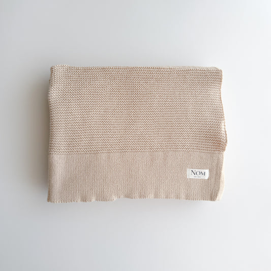 Knitted Blanket - Oat image 0