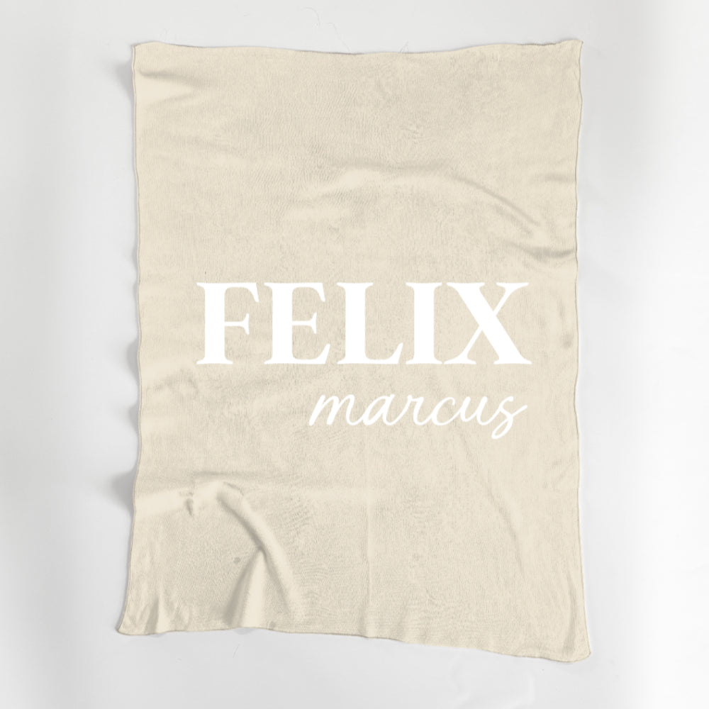 Double Name Blanket