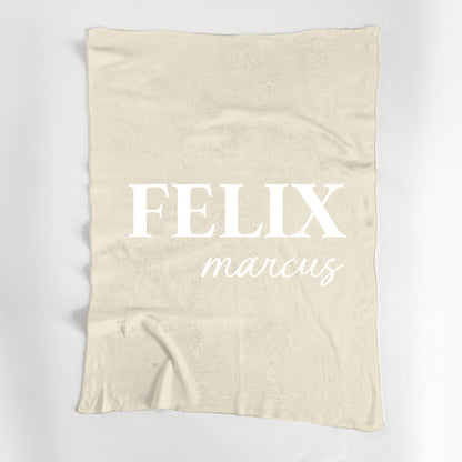 Double Name Blanket