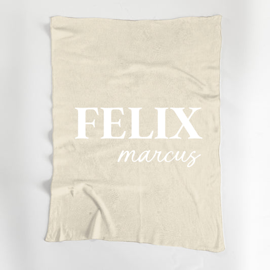Double Name Blanket
