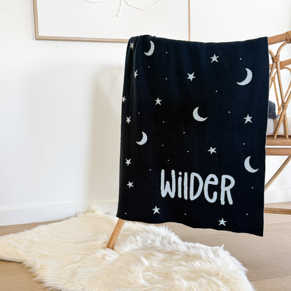 Moon and Star Blanket