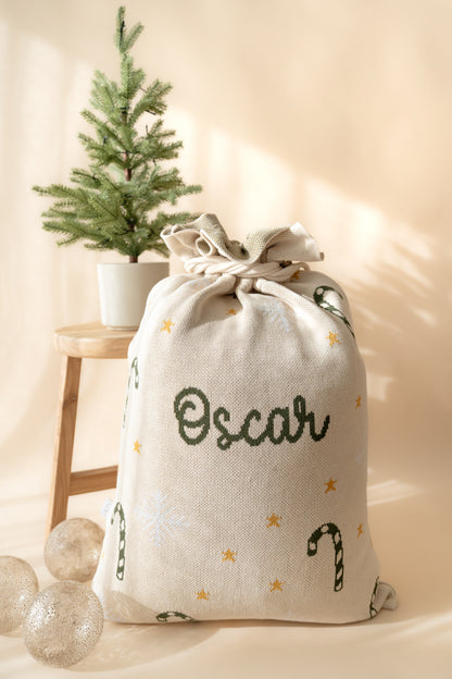 Candy Cane Santa Sack