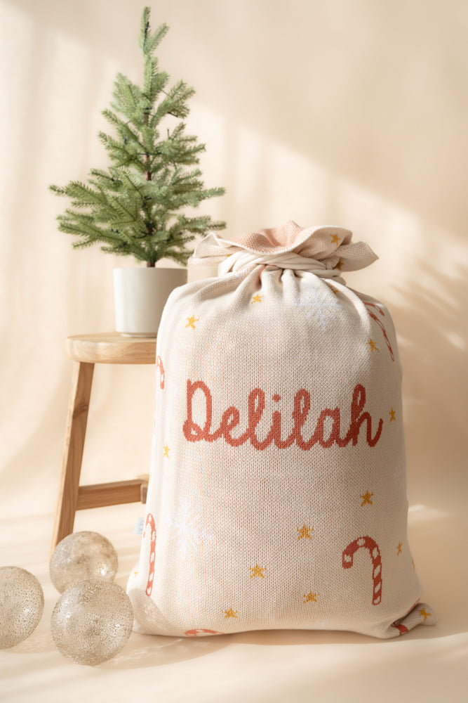 Candy Cane Santa Sack