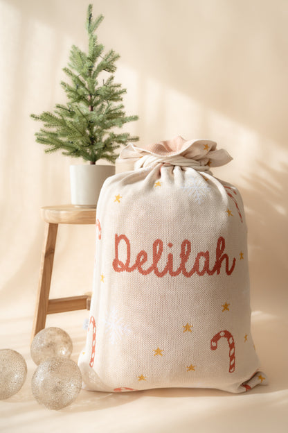 Candy Cane Santa Sack