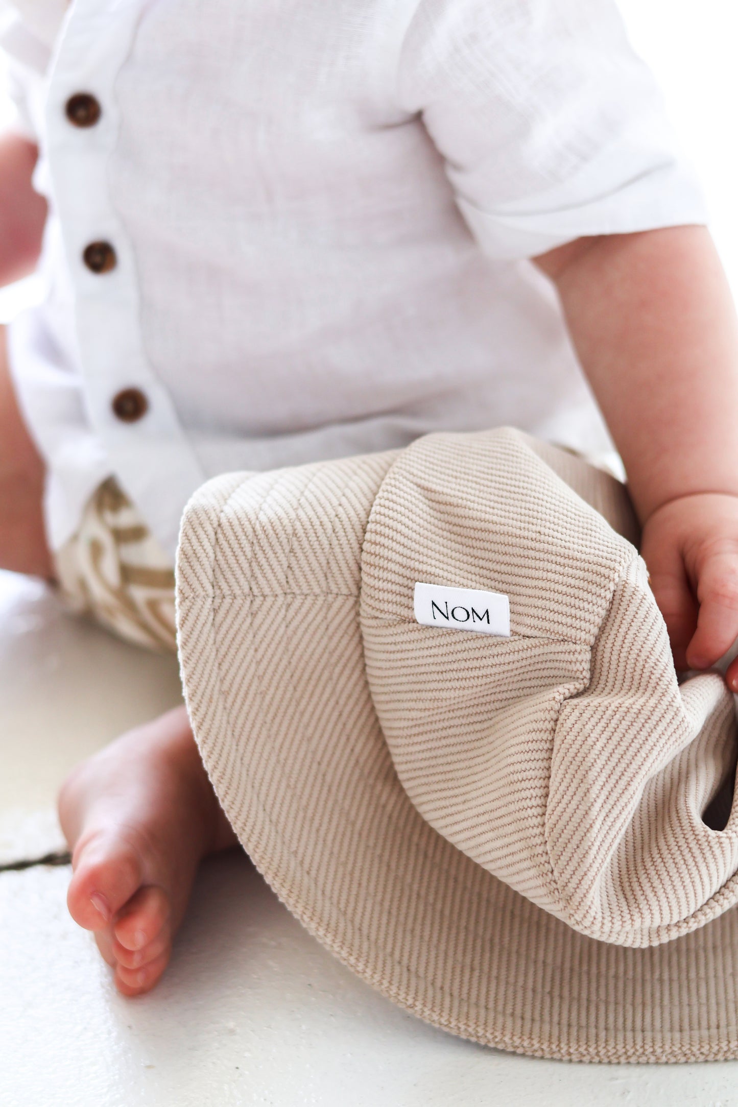 Corduroy Bucket Hat - Oat