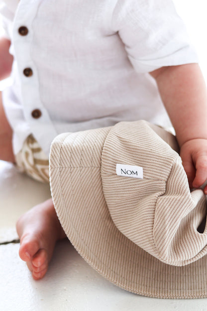 Corduroy Bucket Hat - Oat