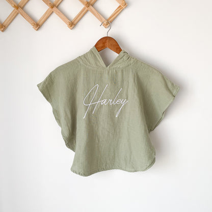 Muslin Poncho - Sage