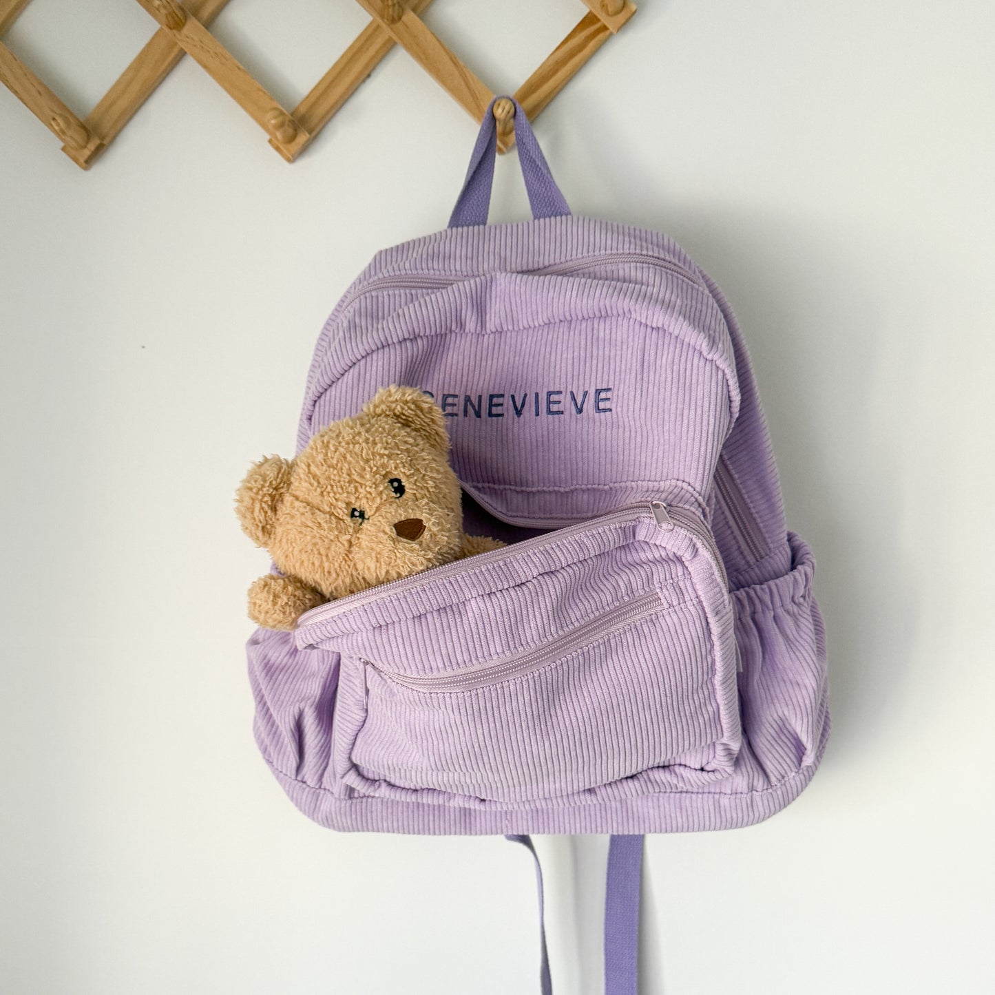 Corduroy Backpack - Lilac