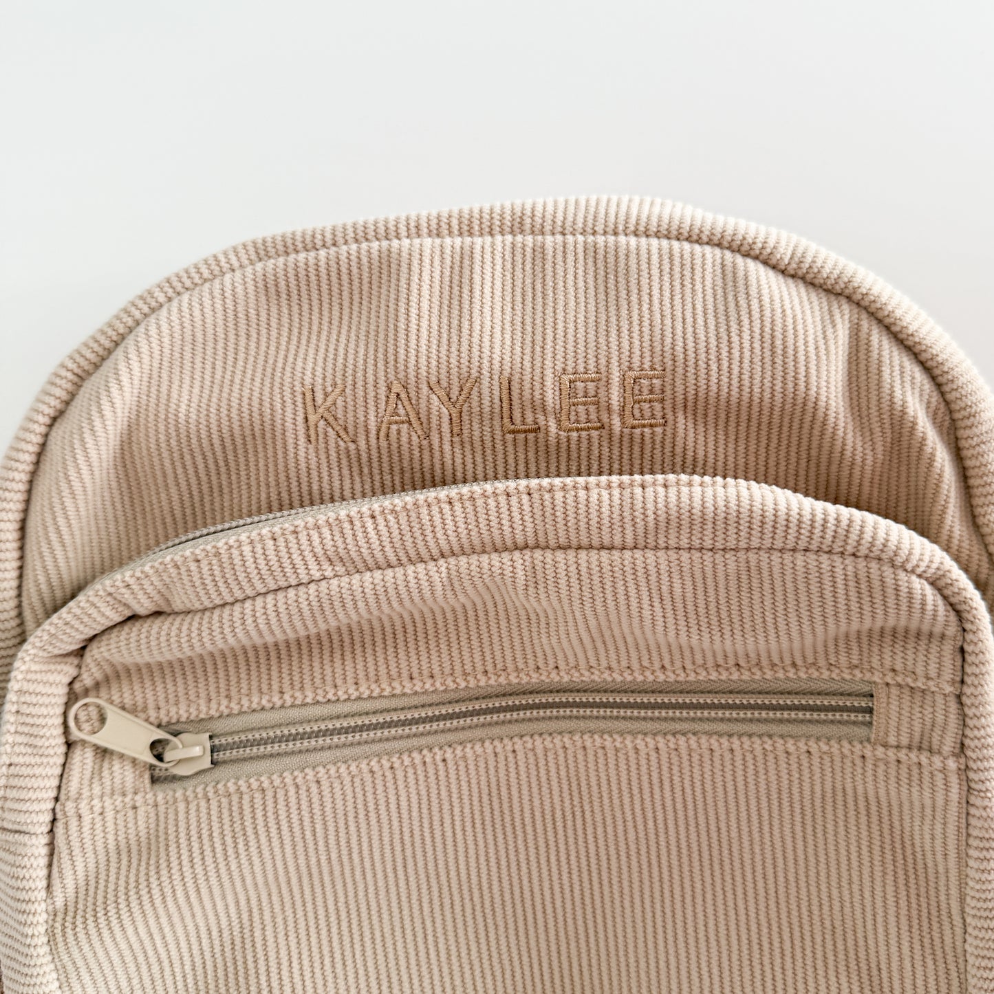 Corduroy Backpack - Oat