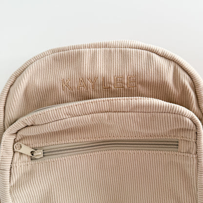 Corduroy Backpack - Oat