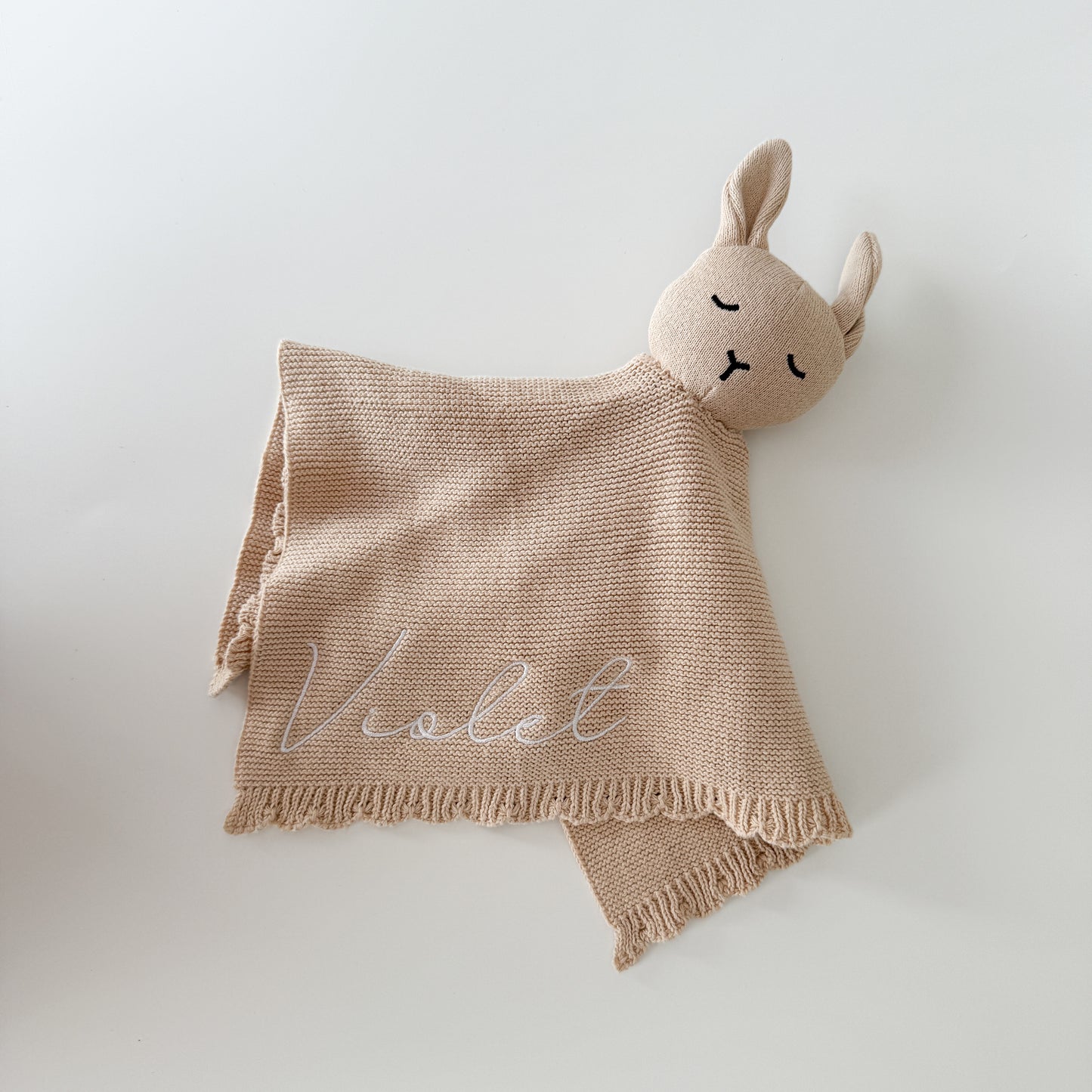 Knitted Comforter - Oat