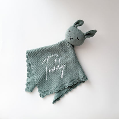 Knitted Comforter - Teal