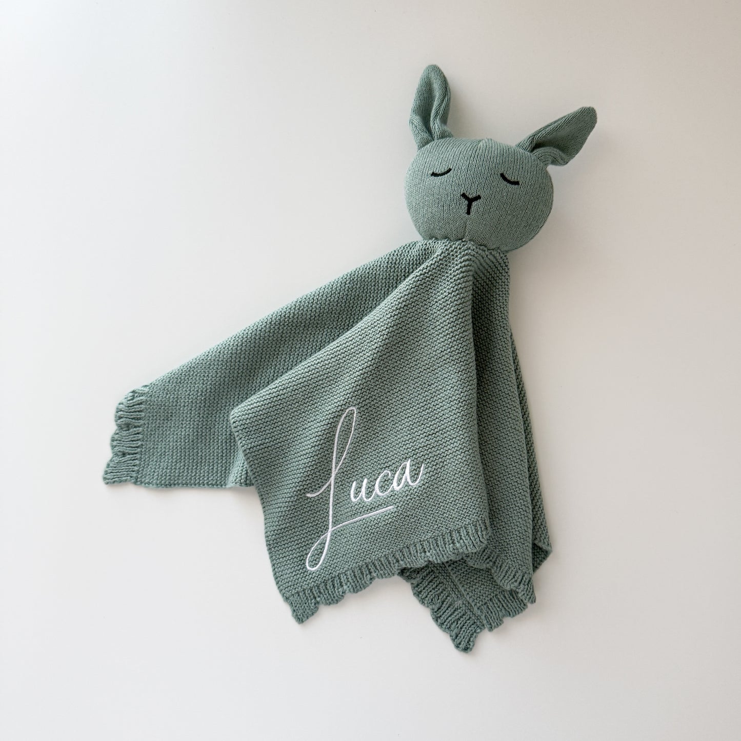 Knitted Comforter - Teal