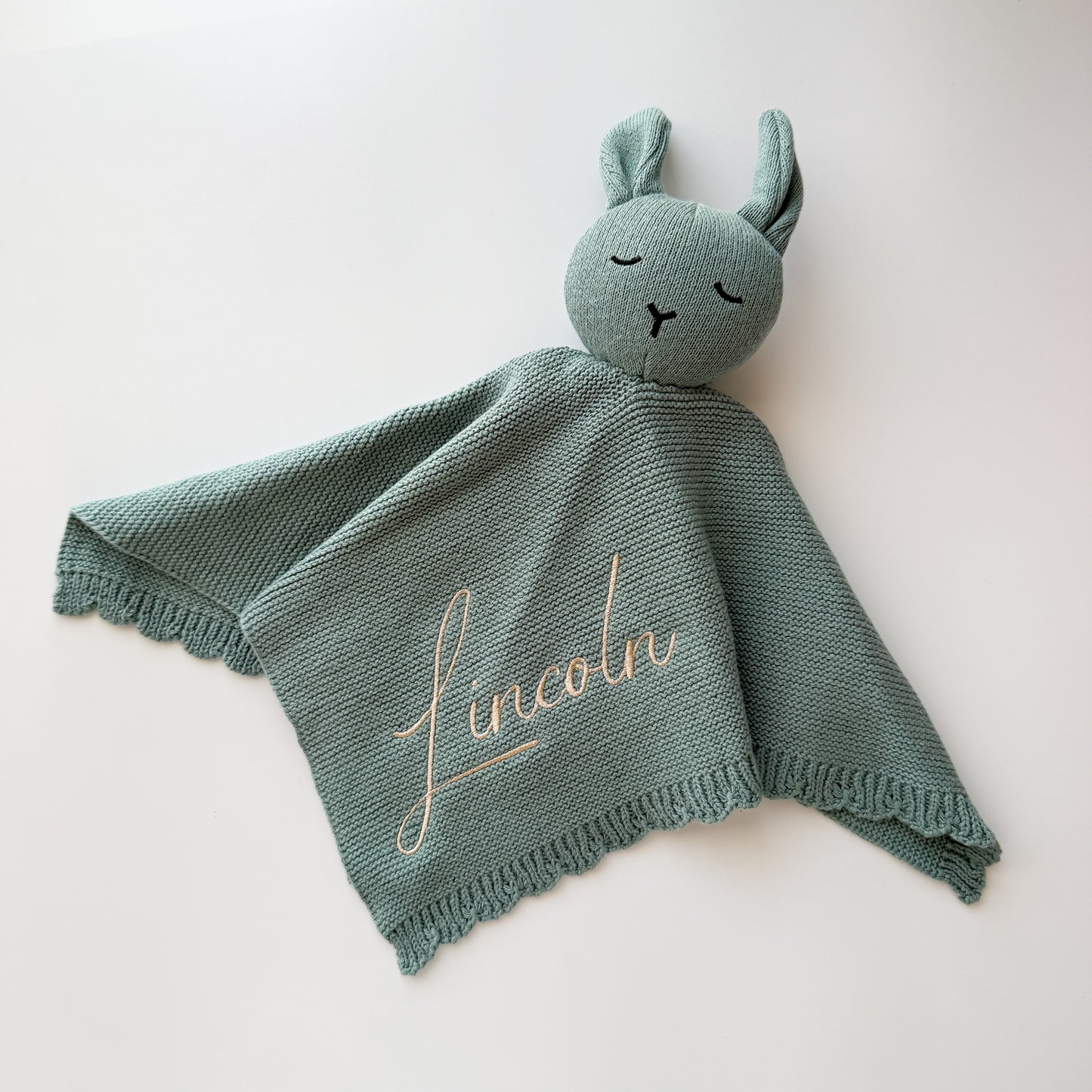Knitted Comforter - Teal