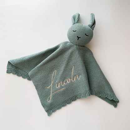 Knitted Comforter - Teal