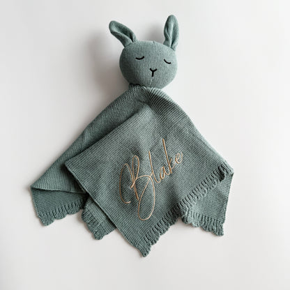 Knitted Comforter - Teal