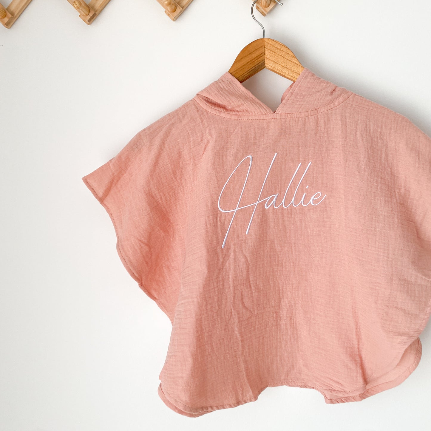 Muslin Poncho - Blush