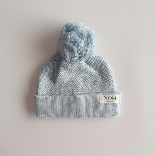Knitted Beanie - Sky