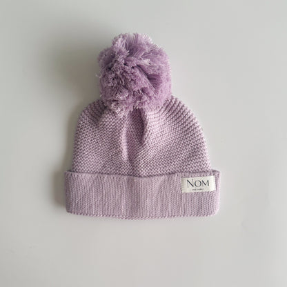 Knitted Beanie - Lilac