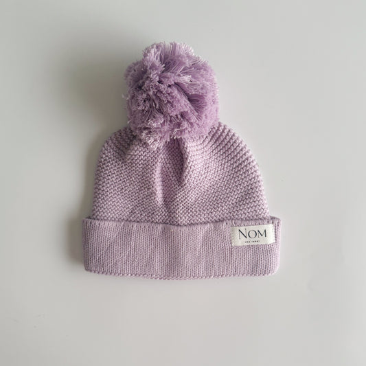 Knitted Beanie - Lilac