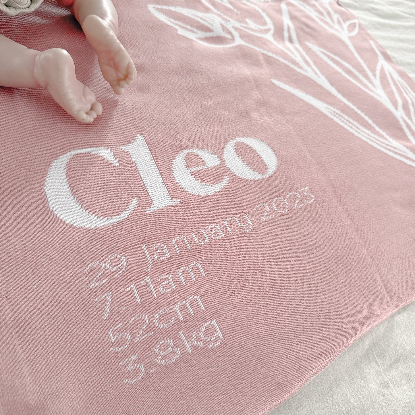 Birth Flower Blanket