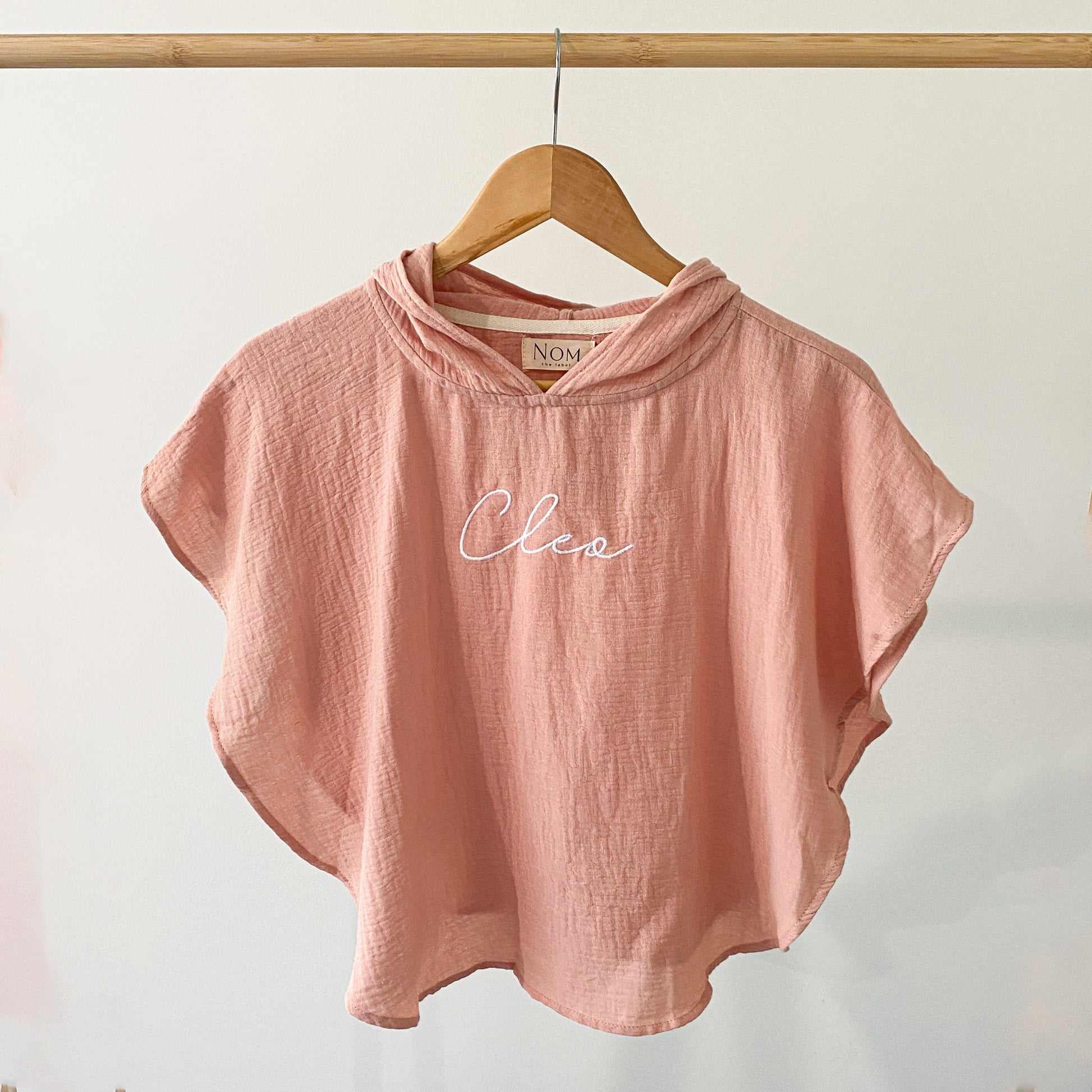 Muslin Poncho - Blush image 1