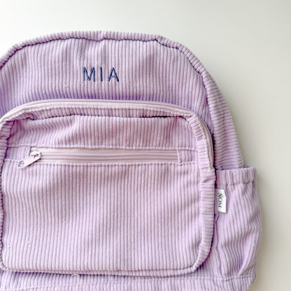 Corduroy Backpack - Lilac image 2